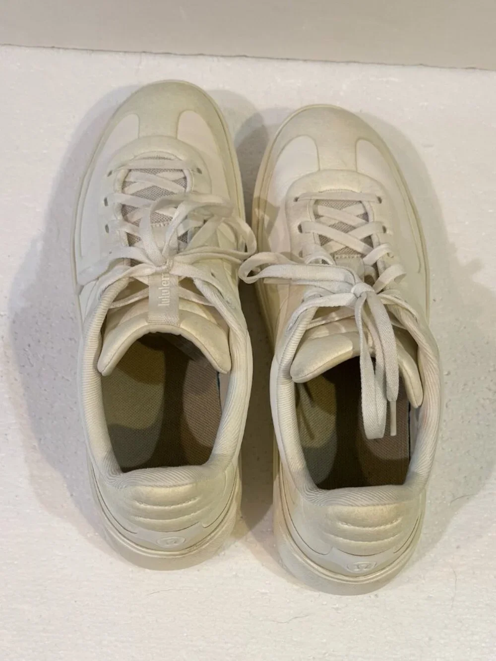 Lululemon Cityverse Sneakers Men's Size 10.5 Triple White Low Top Casual Shoes